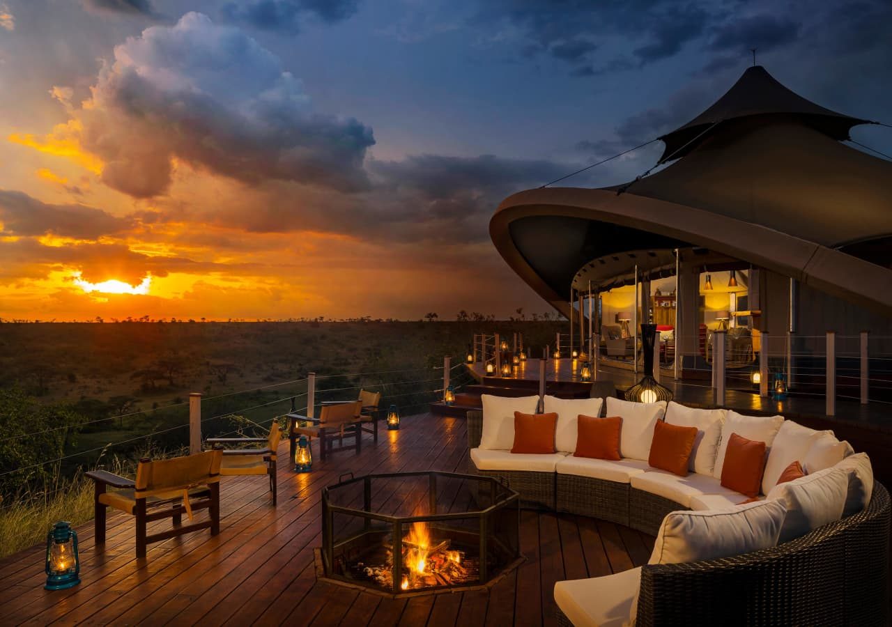 Mahali mzuri communal tent with firepit 1280