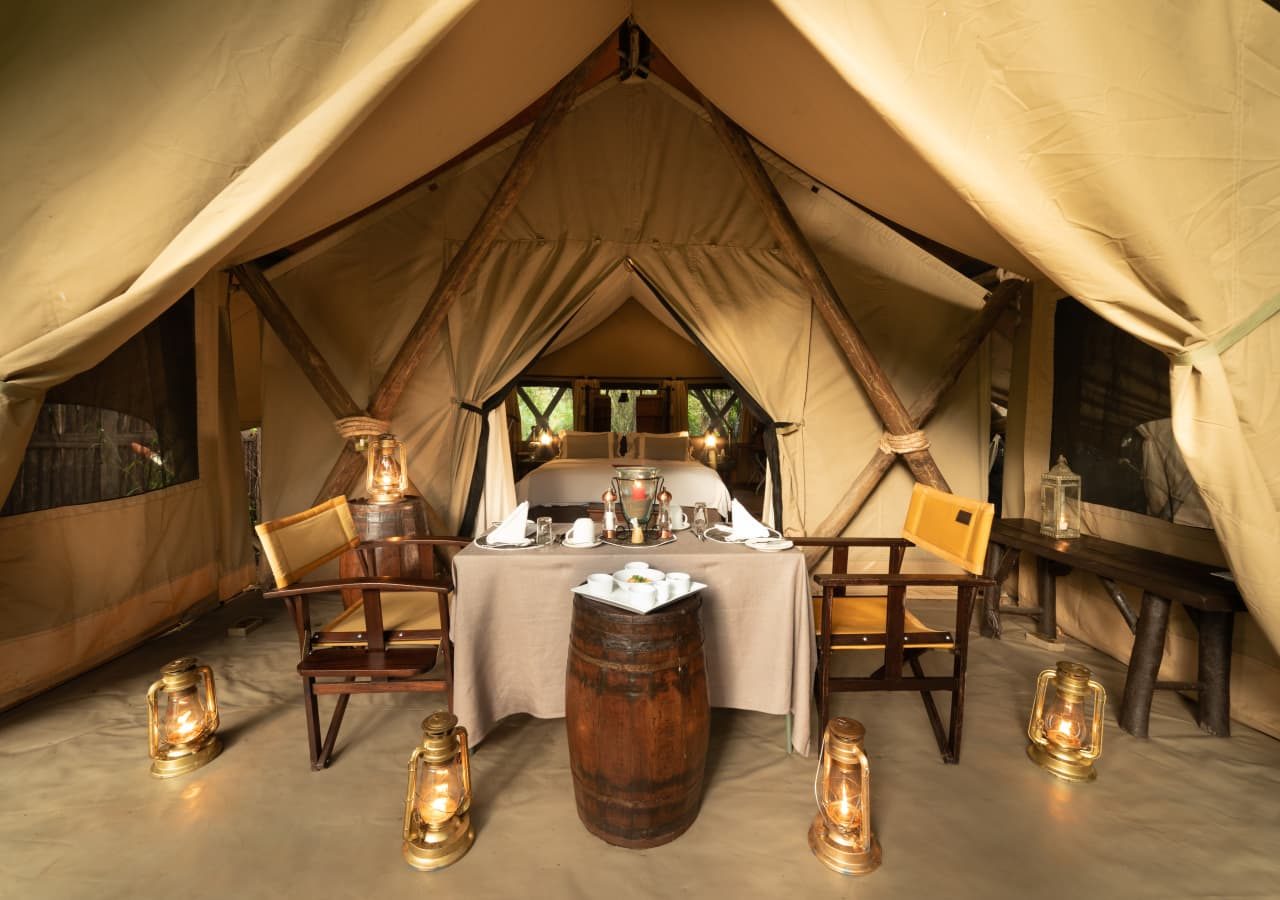 Mara toto camp private dining area 1280