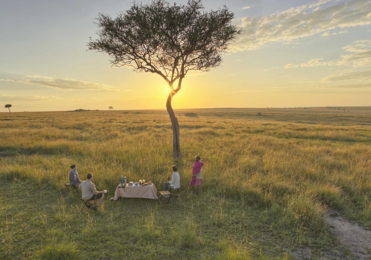 Rekero camp sunrise breakfast 1280