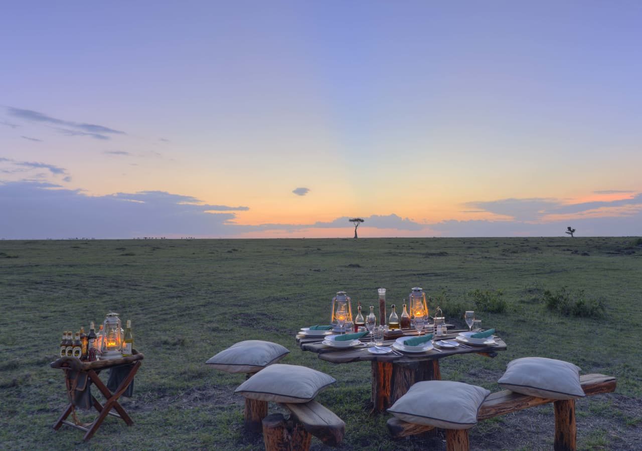 Saruni wild romantic bush dinner in the mara 1280