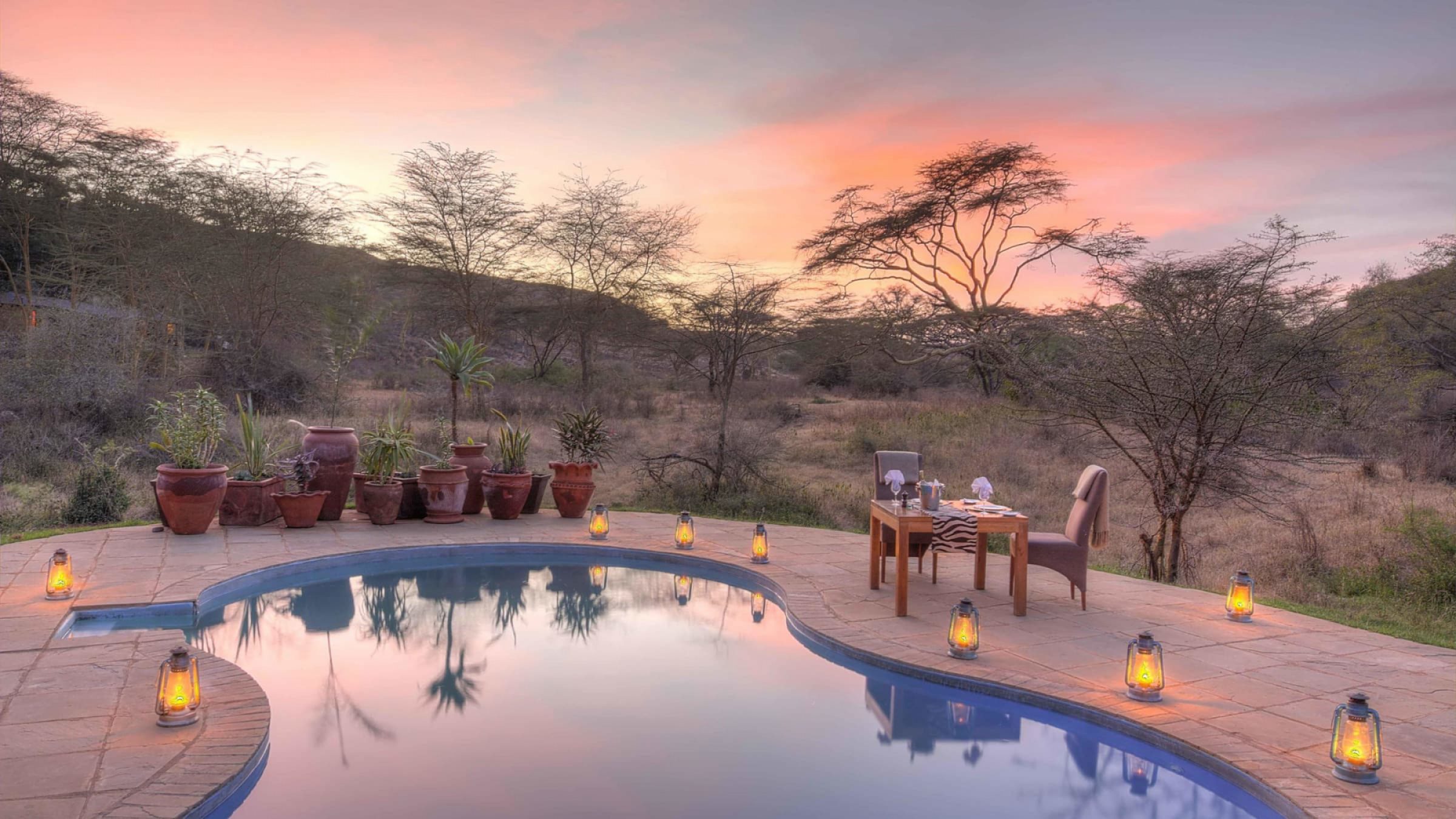 The emakoko romantic dinner setup by the pool 2400