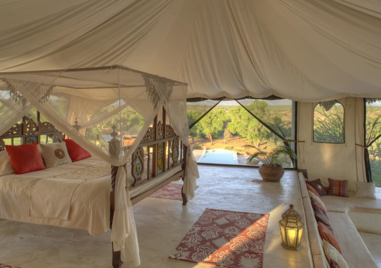 Sasaab honeymoon suite with a pool overlooking the river 1280