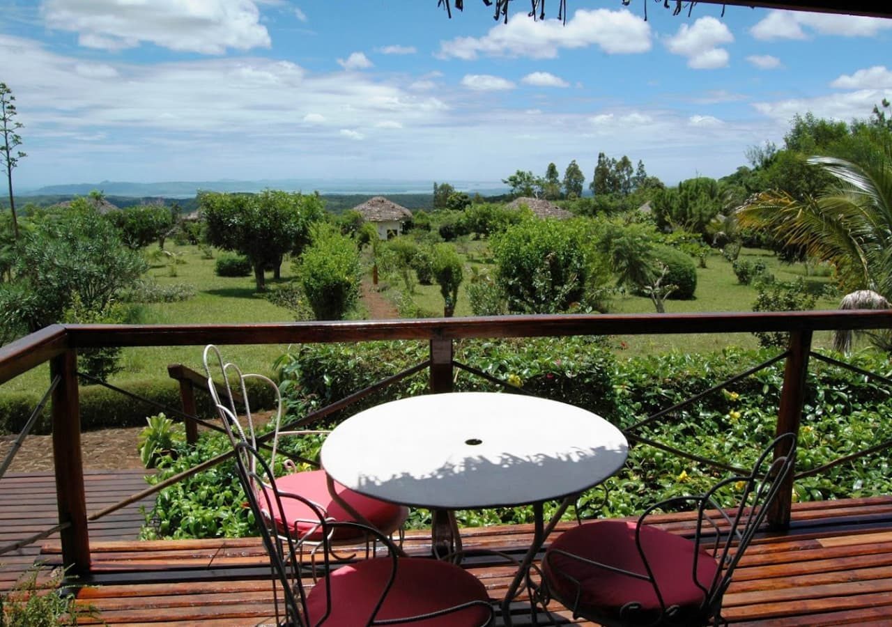 Nature lodge nature lodge balcony view over gardens 1280