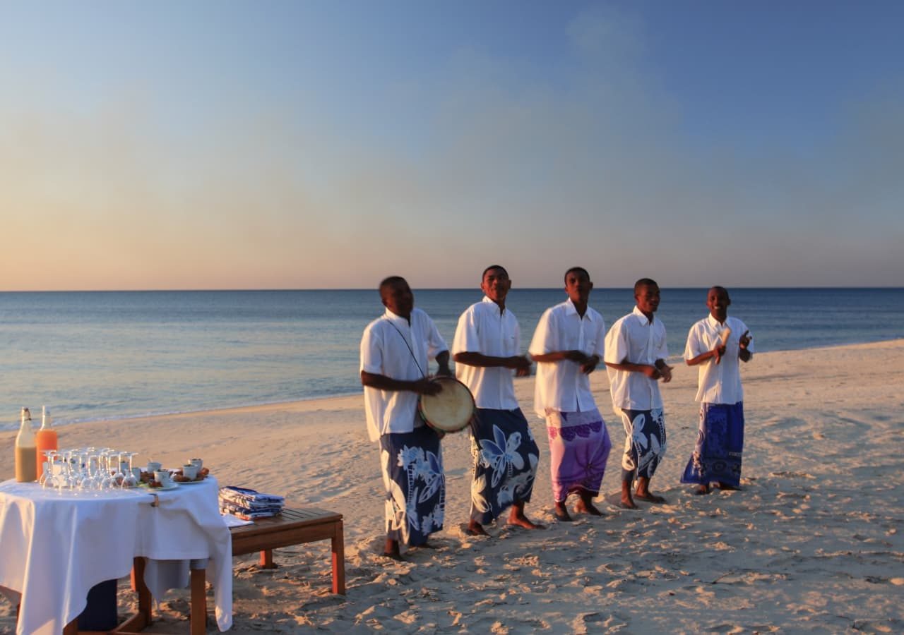 Anjajavy le lodge traditional beach dancers 1280