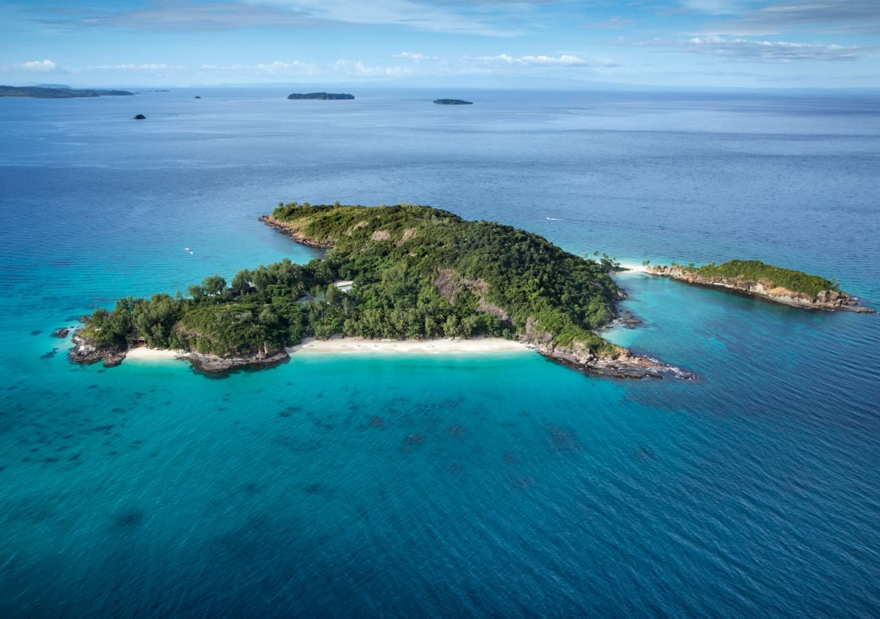 Constance tsarabanjina aerial view of the island 1280