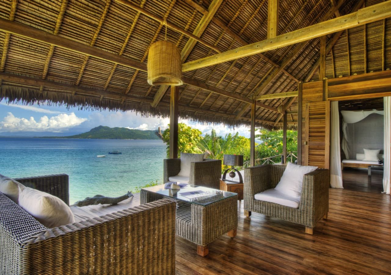 Tsara komba lodge private deck overlooking the sea 1280