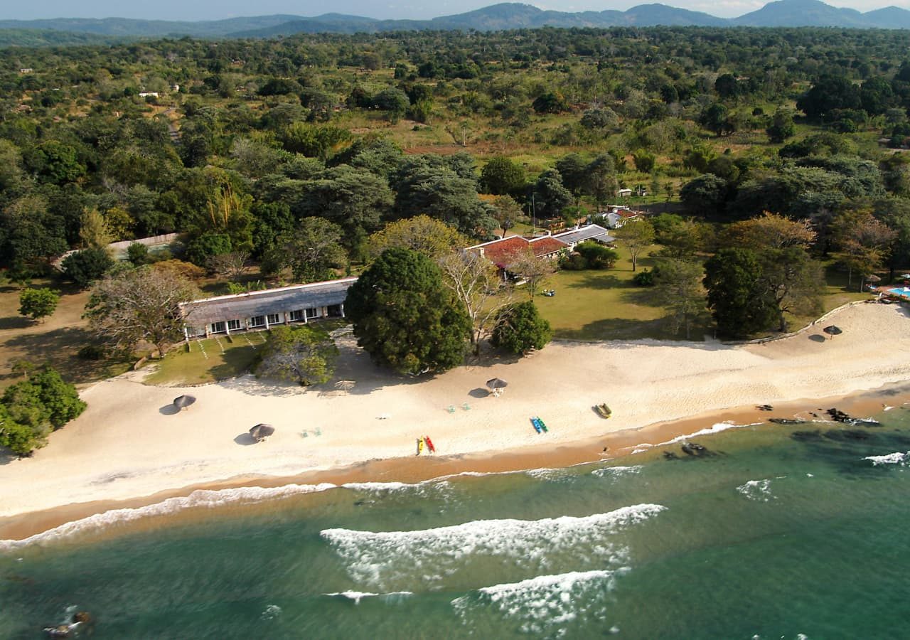 Chintheche inn aerial view of the inn 1280