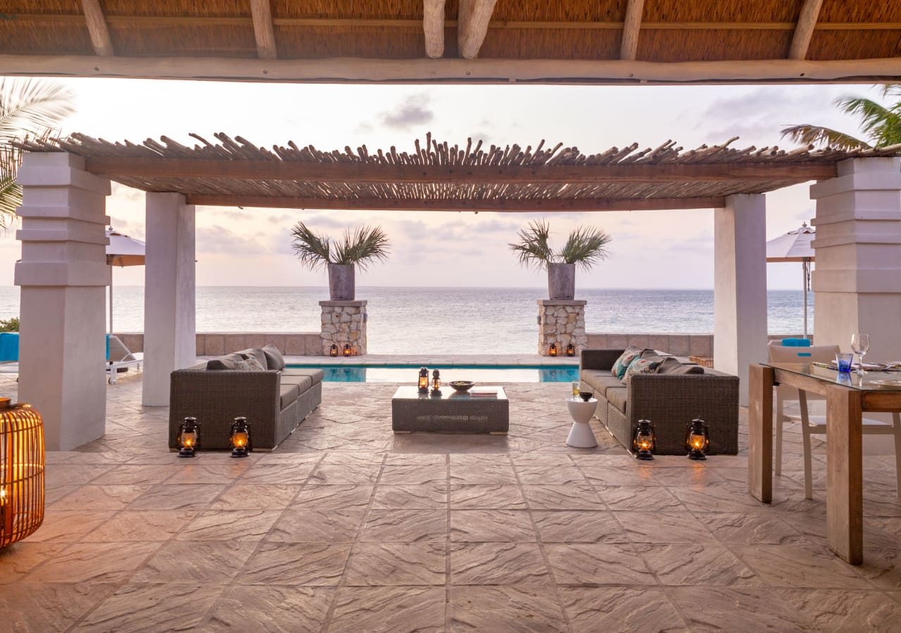 Azura marlin beach lounge area overlooking the sea 1280