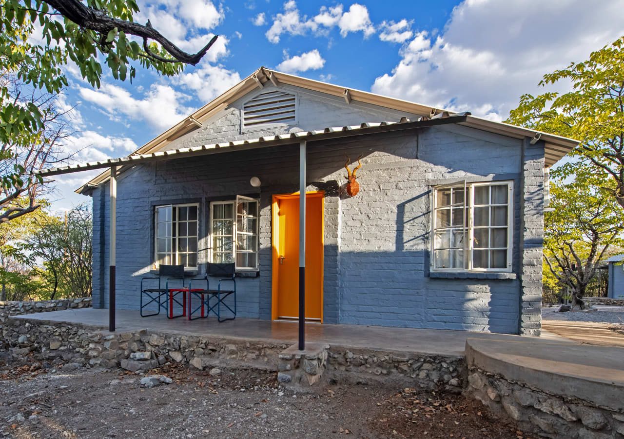 Etosha safari camp bungalow exterior 1280