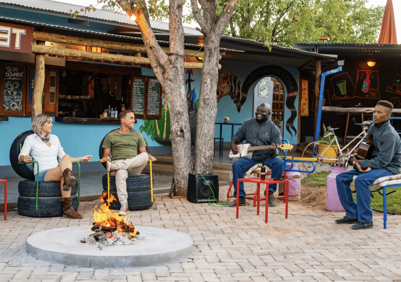 Etosha safari camp campfire activities 1280