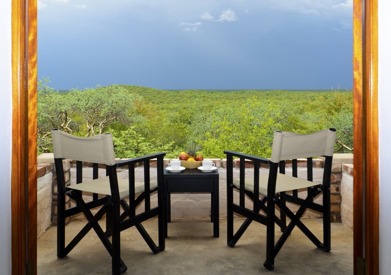 Etosha safari lodge private verandah with a view 1280