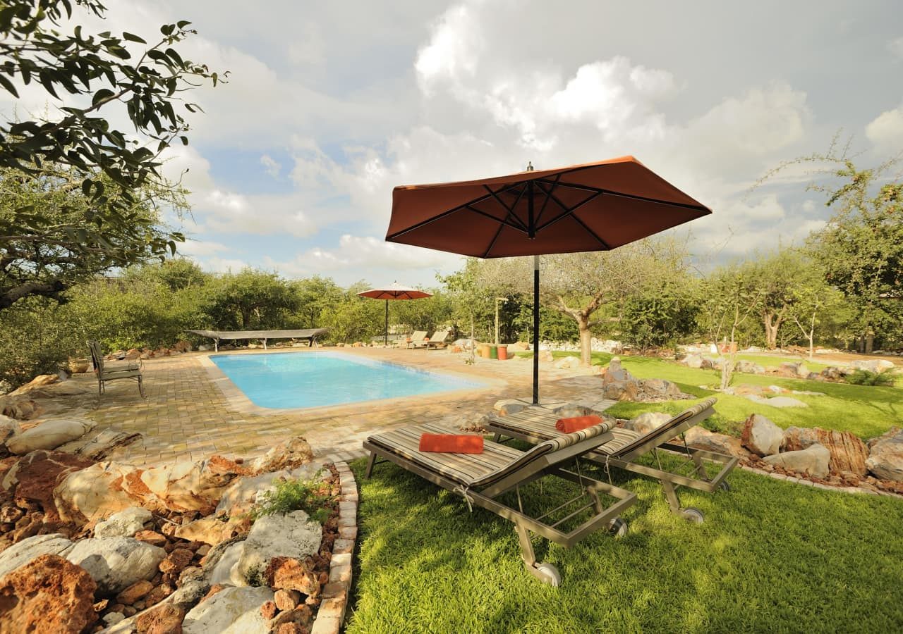 Etosha village pool and garden area 1280