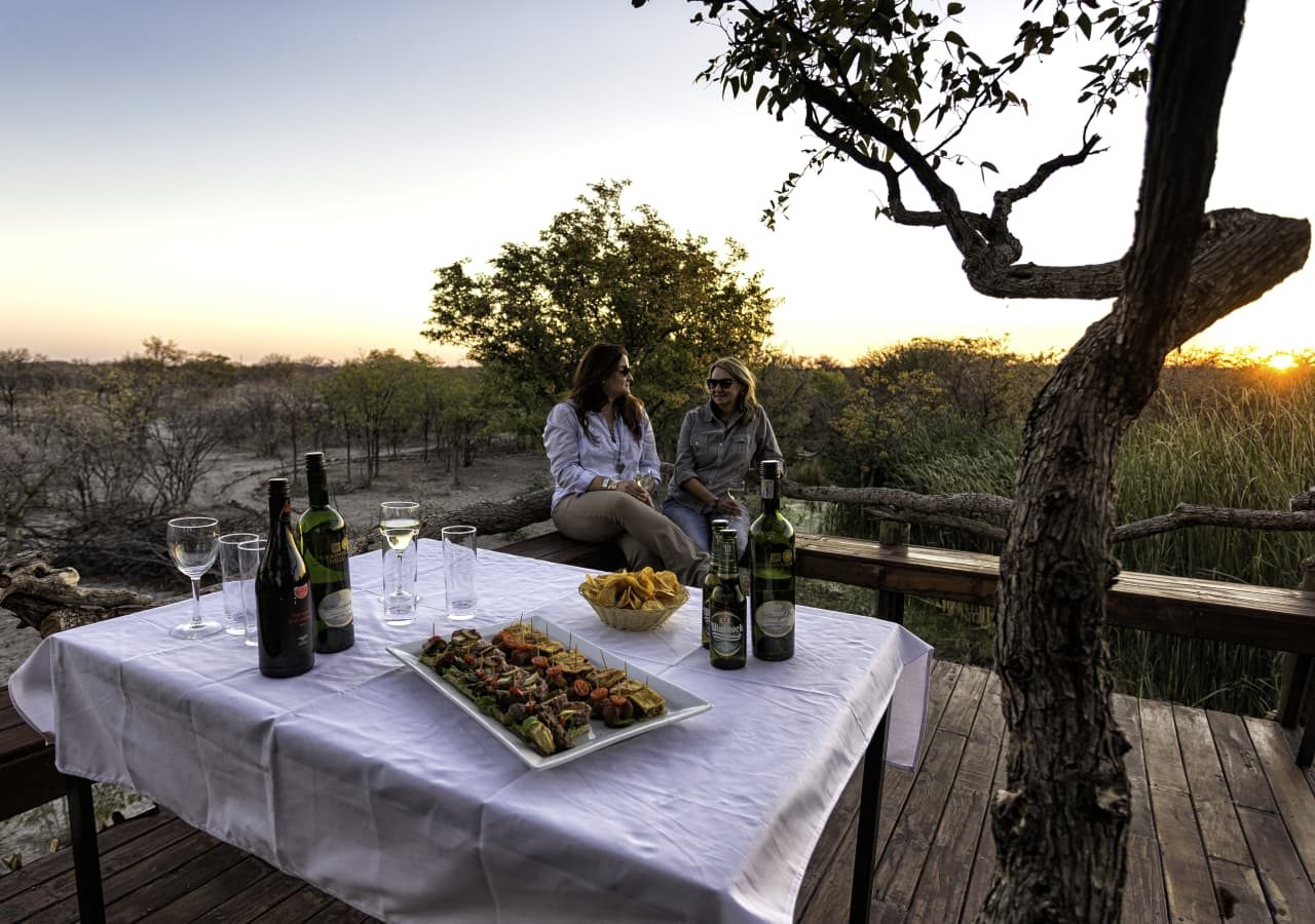 Etosha village sundowners on the delta deck 1280