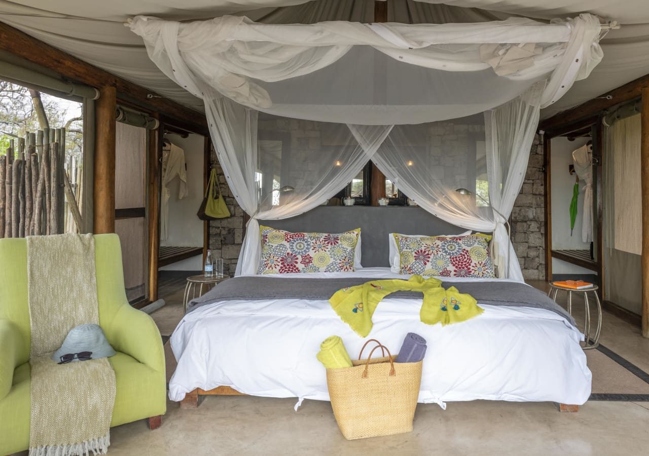 Onguma tented camp tented bedroom 1280