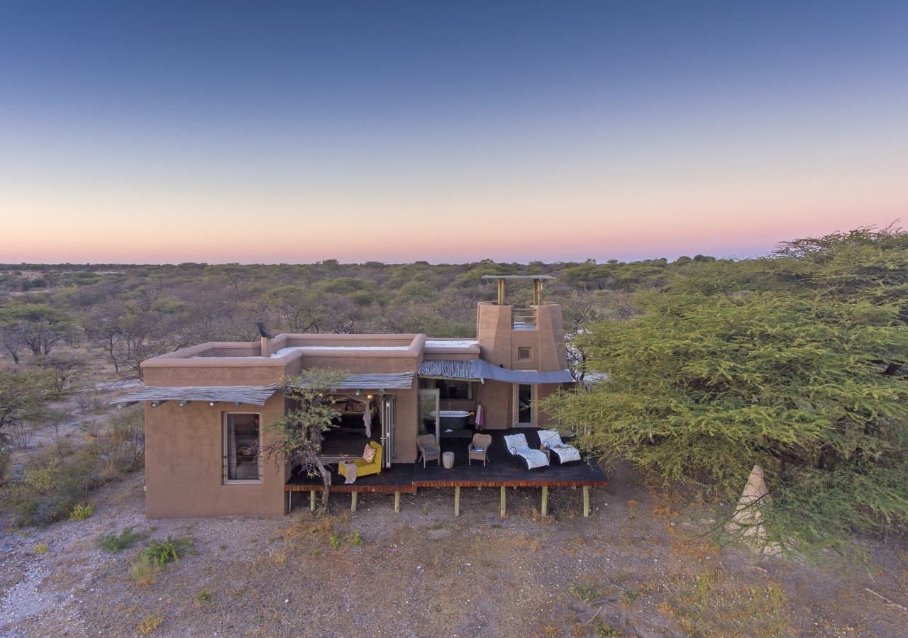 Onguma the fort aerial view of the honeymoon suite 1280