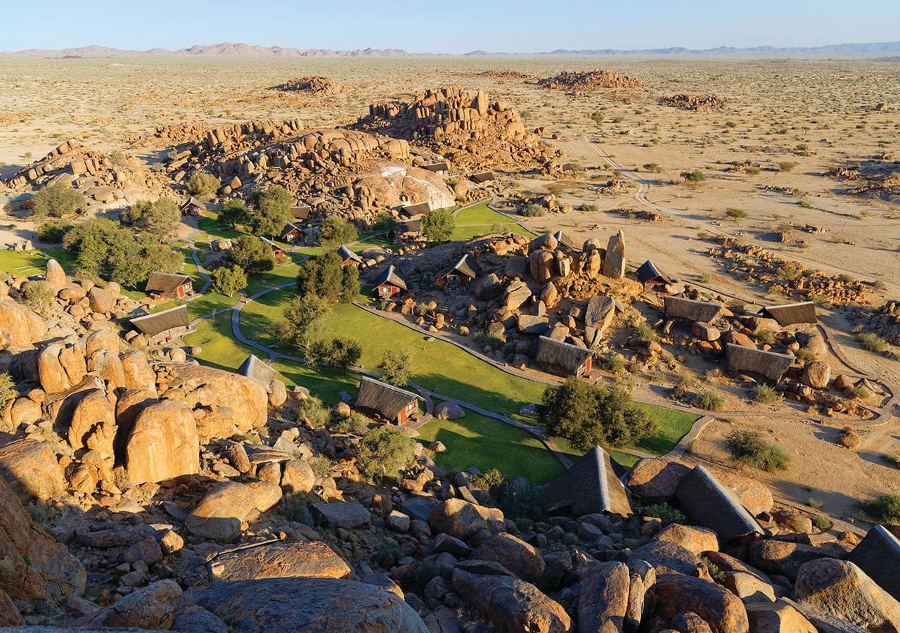 Canyon lodge aerial view of the lodge 1280