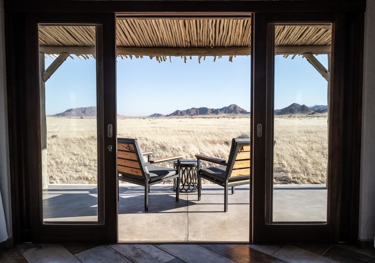 Desert homestead lodge terrace view of the namib desert 1280