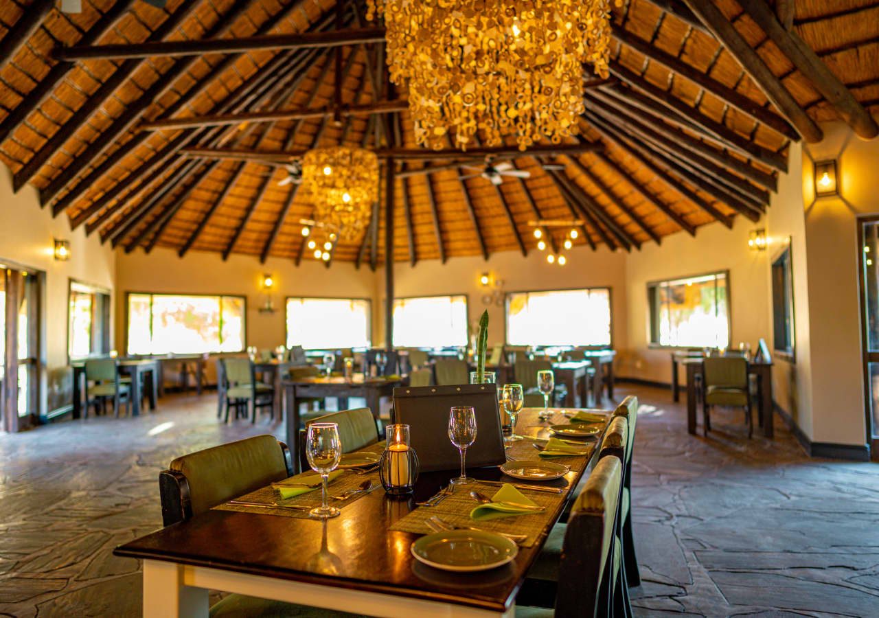 Namib desert lodge restaurant interior 1280