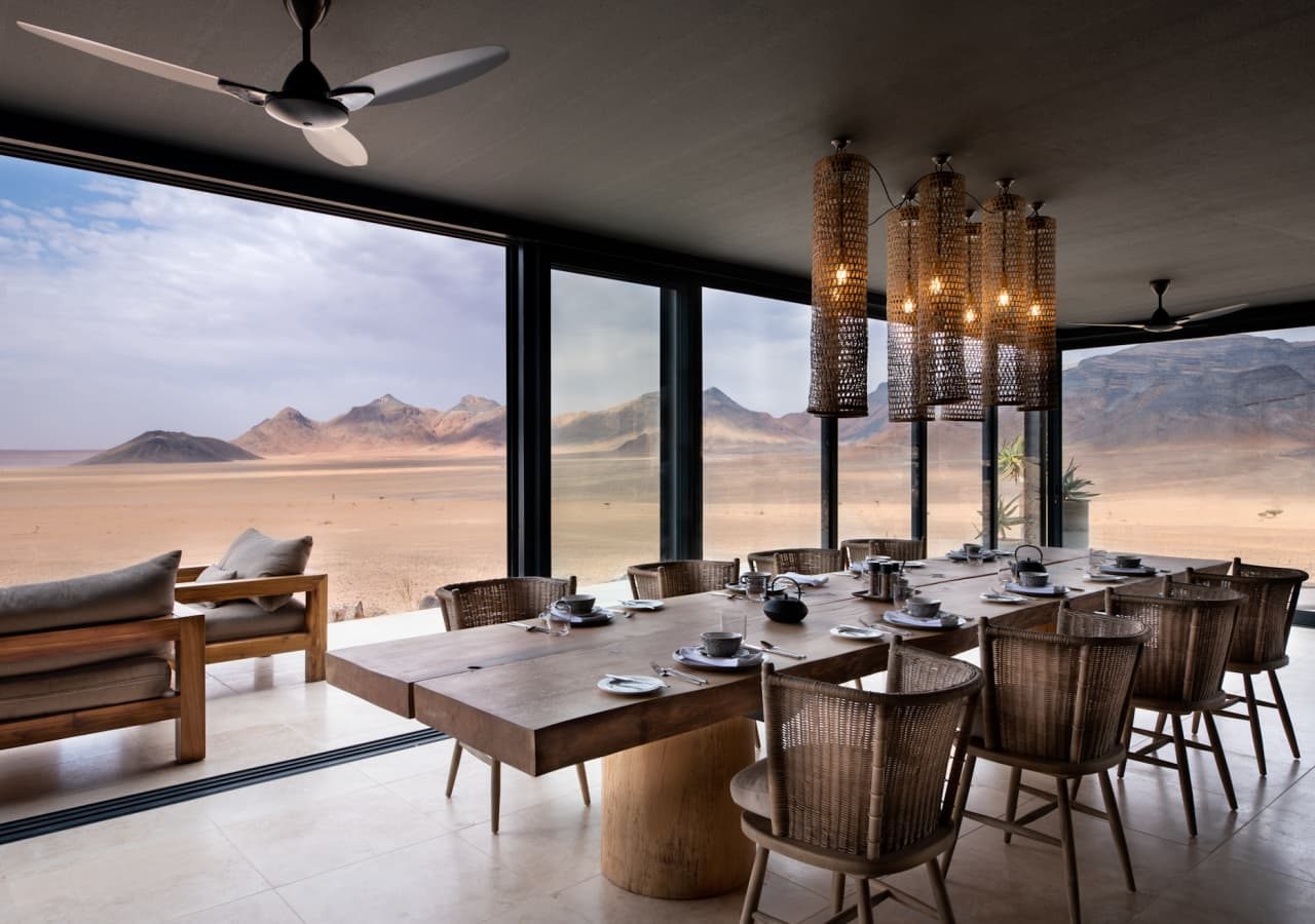 Sossusvlei desert lodge main dining area 1280