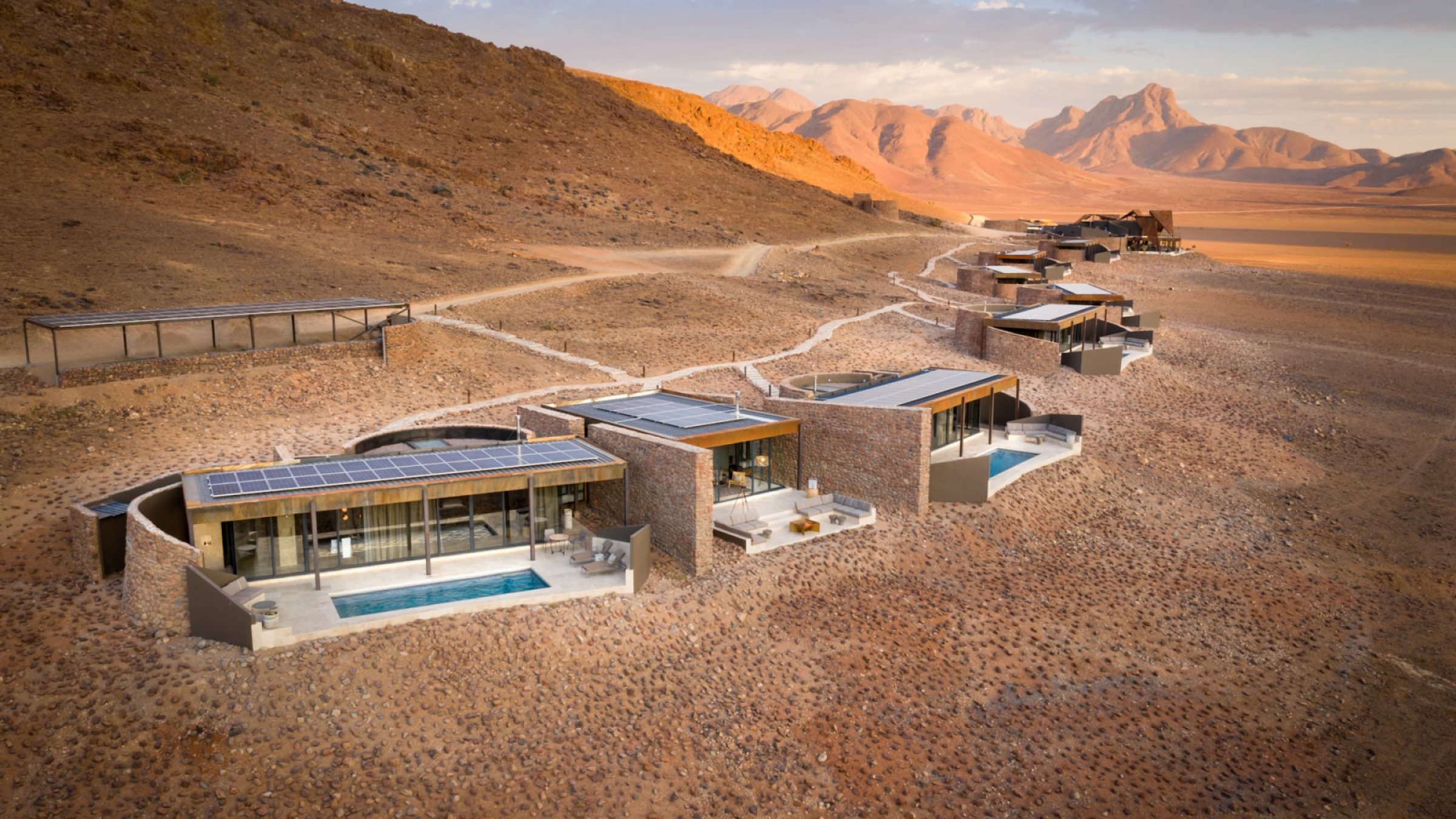 Sossusvlei desert lodge exterior of star dune suite 2400