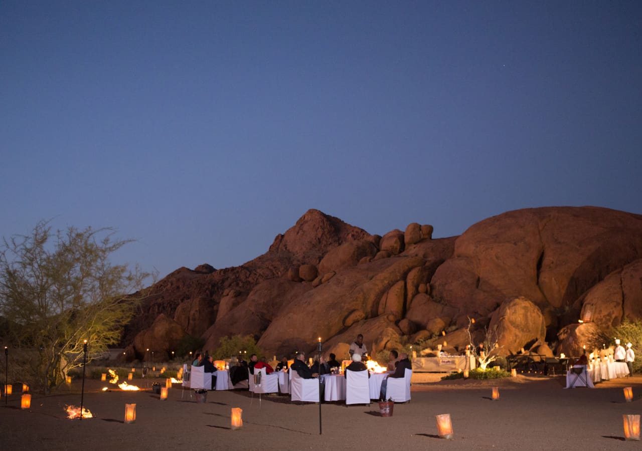 Sossusvlei lodge bush dinner experience 1280