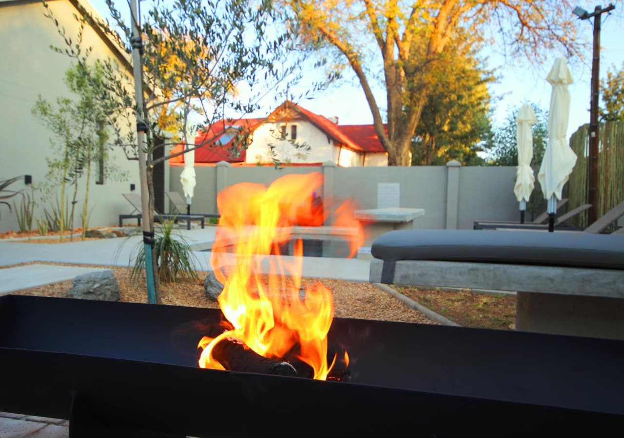 The elegant guest house outdoor firepit 1280