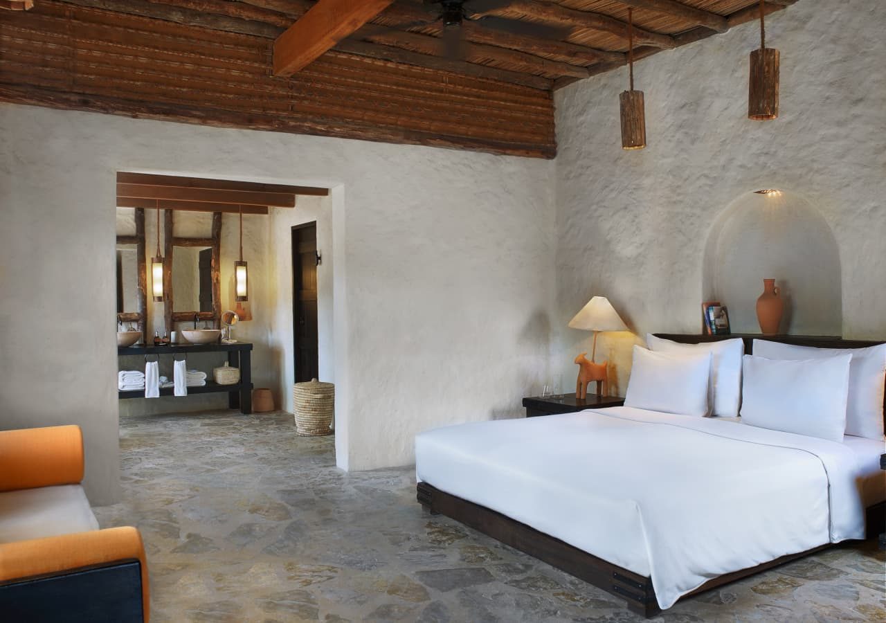 Six senses zighy bay pool villa bedroom 1280