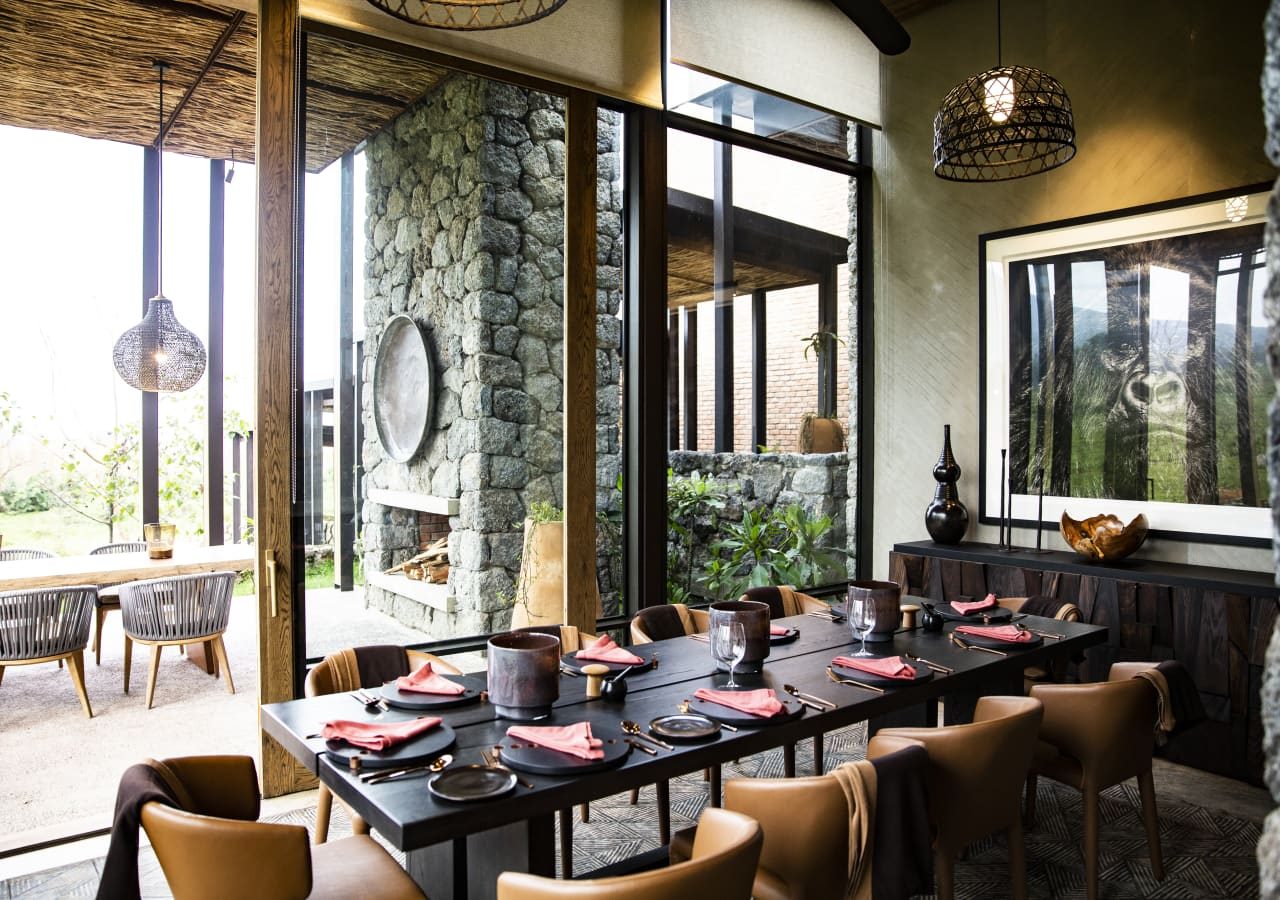 Singita kataza house dining room 1280