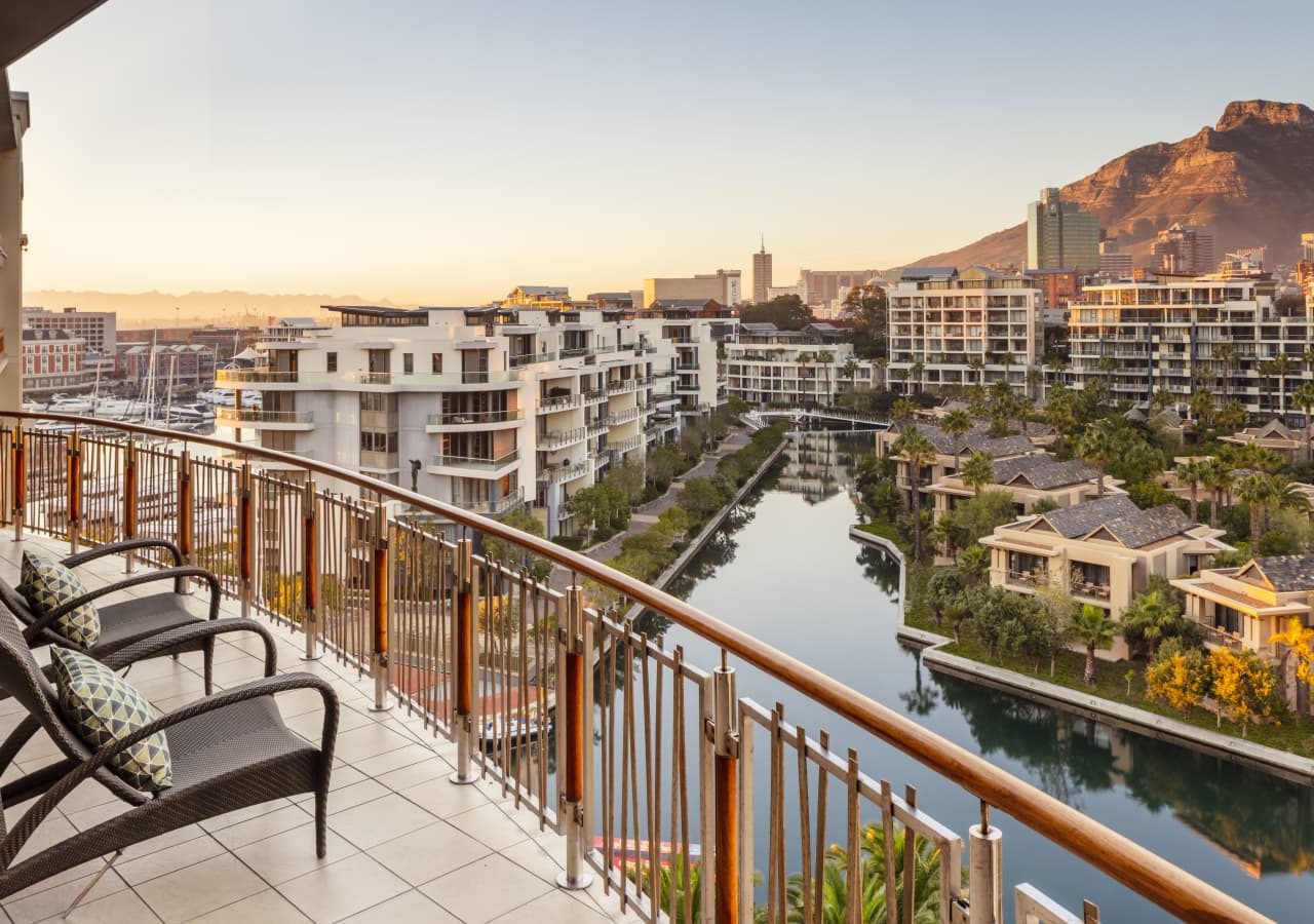 One and only cape town suite sunset balcony view 1280