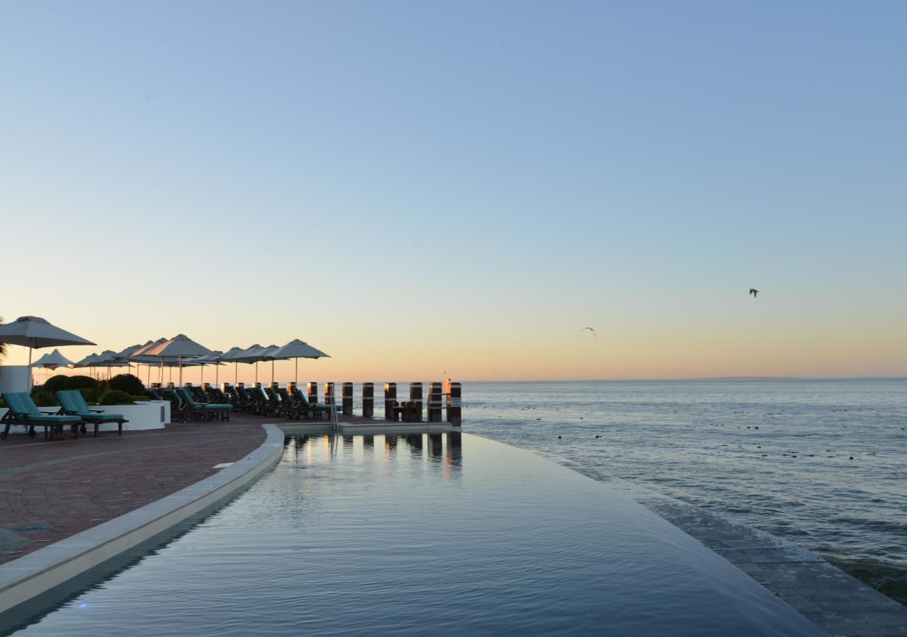 Radisson blu hotel waterfront infinity pool at sunset 1280