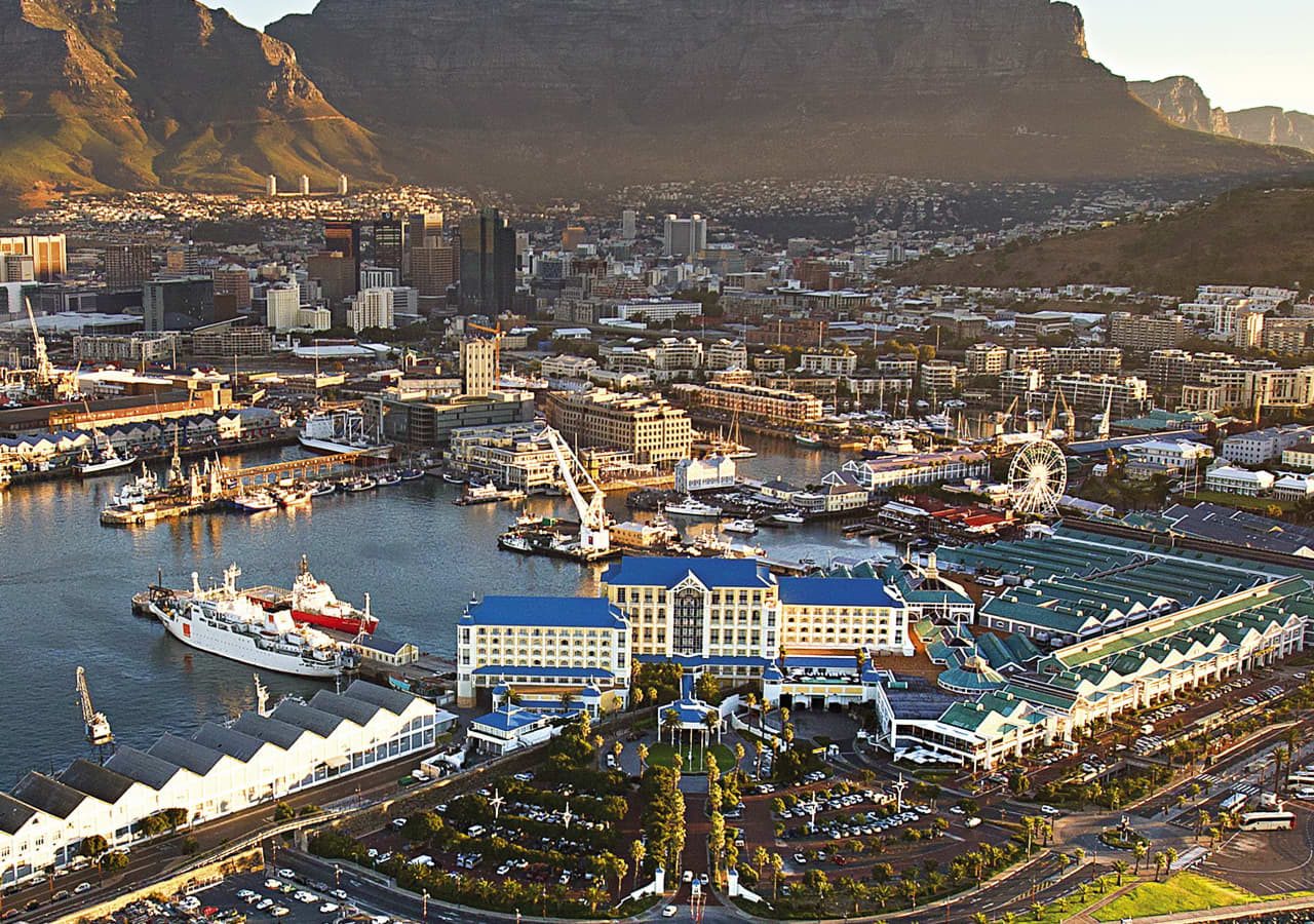 The table bay hotel aerial view of the hotel 1280