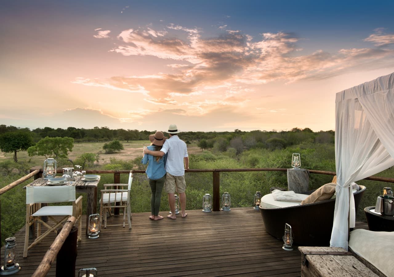 Lion sands chalkley treehouse sunset views from the treehouse 1280