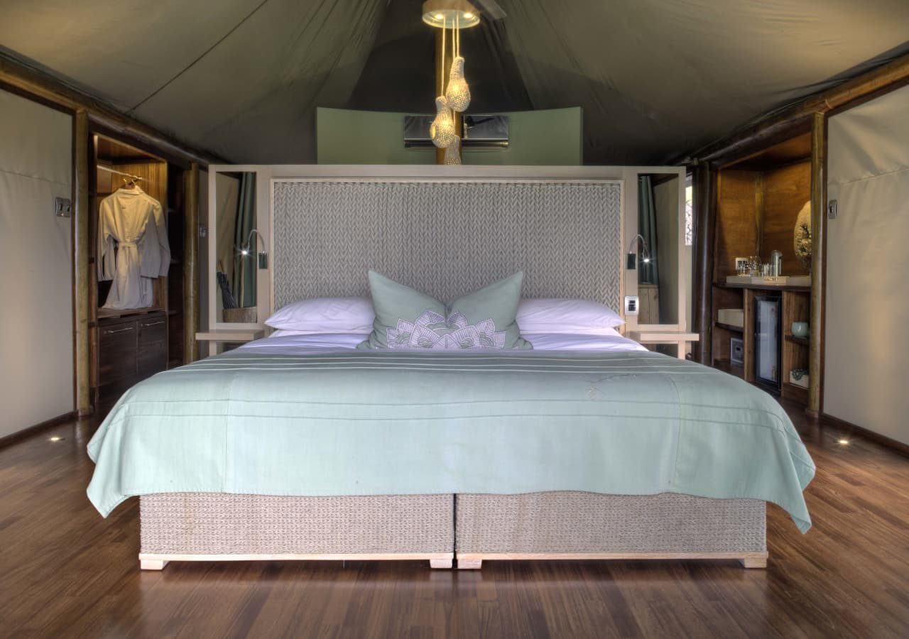 Ngala tented camp tented bedroom 1280