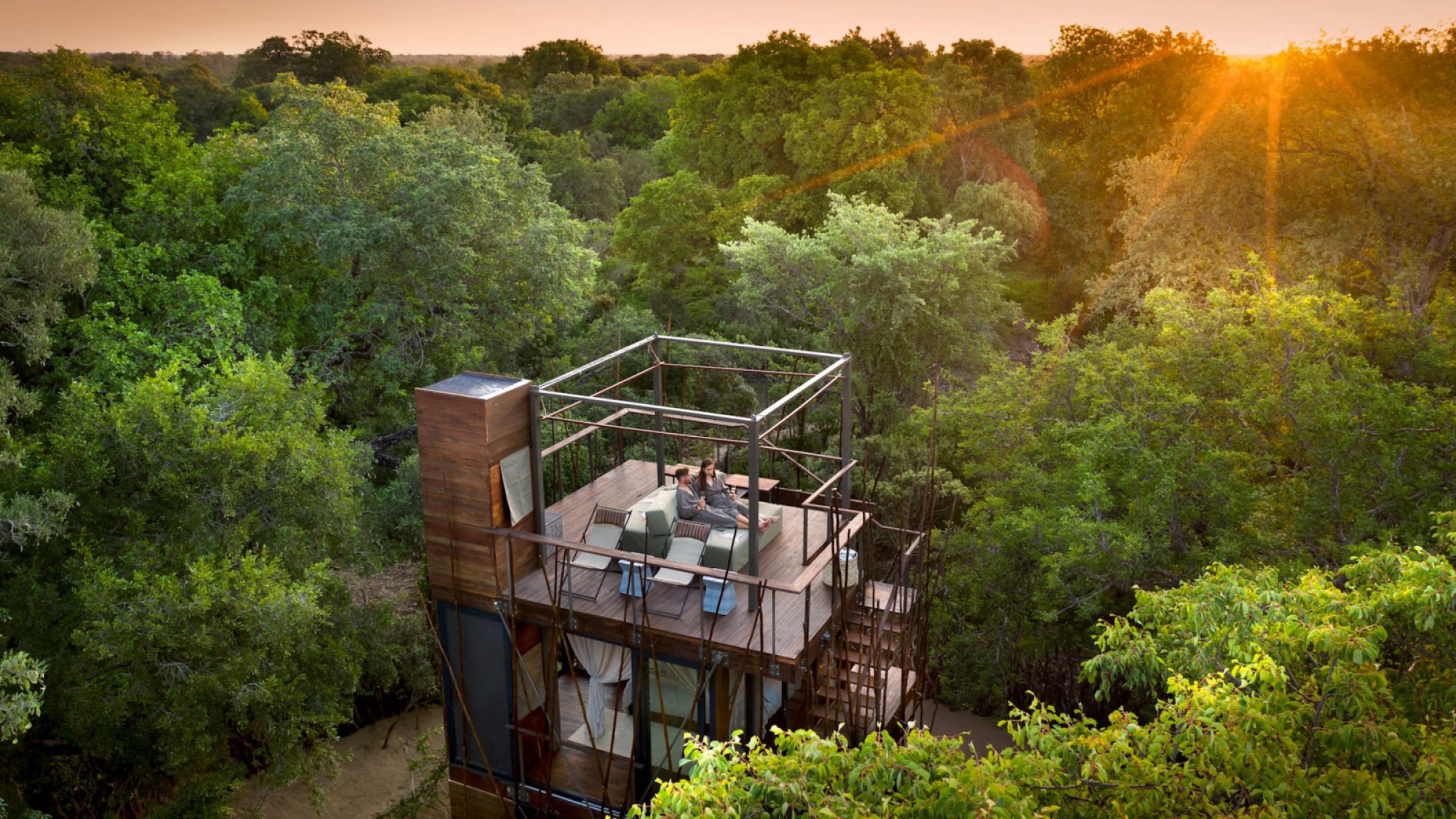 Ngala treehouse aerial views of ngala treehouse 2400