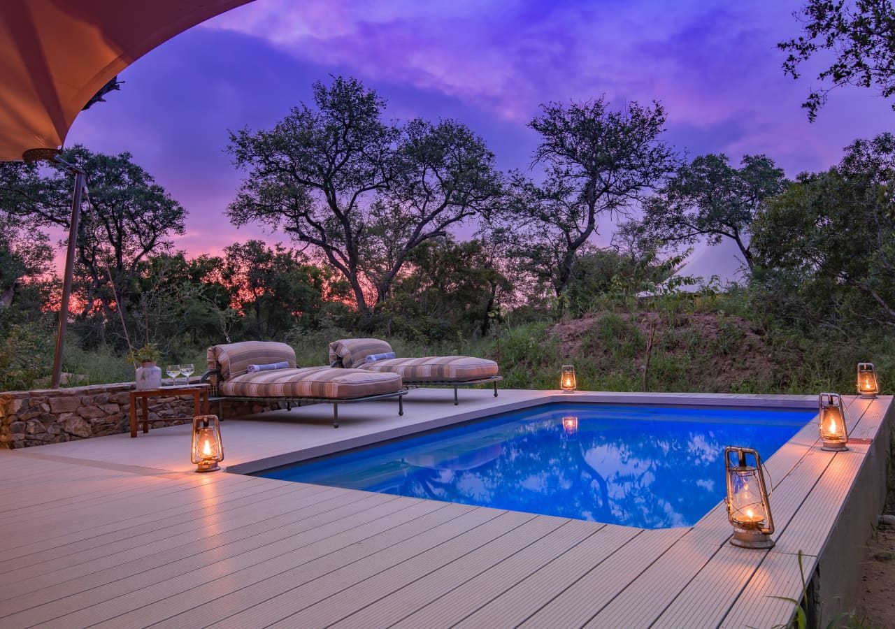 Saseka tented camp swimming pool 1280