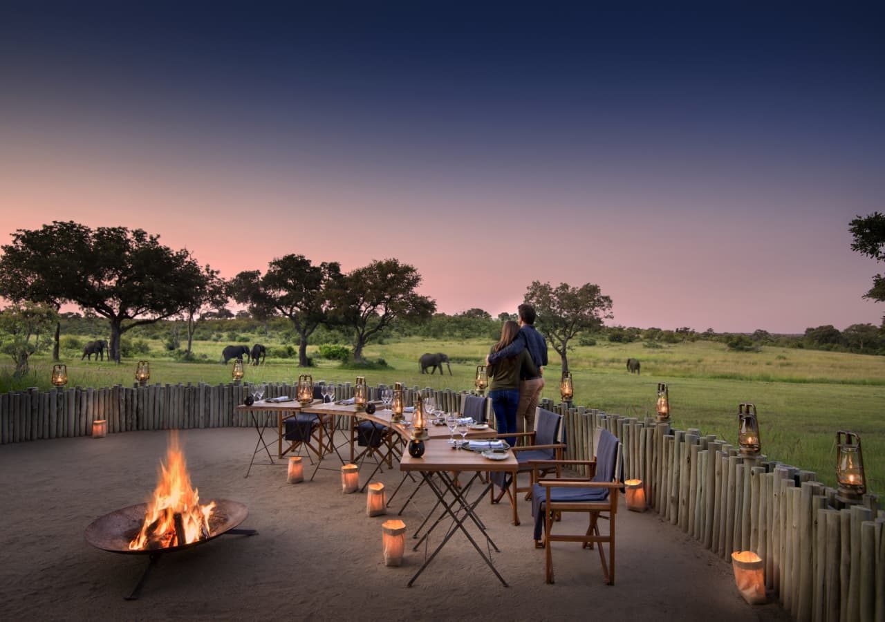 Singita castleton boma dinner 1280