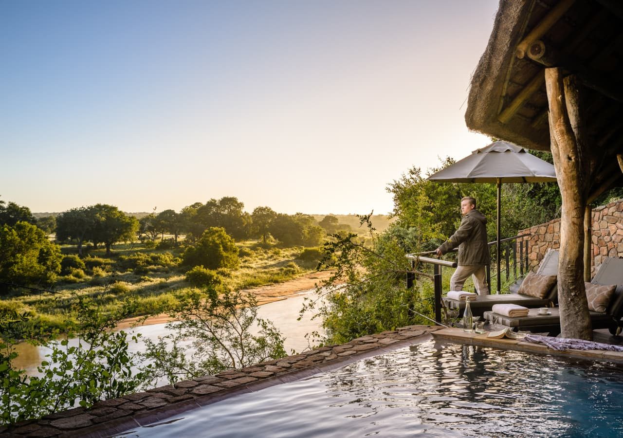 Singita ebony lodge swimming pool 1280