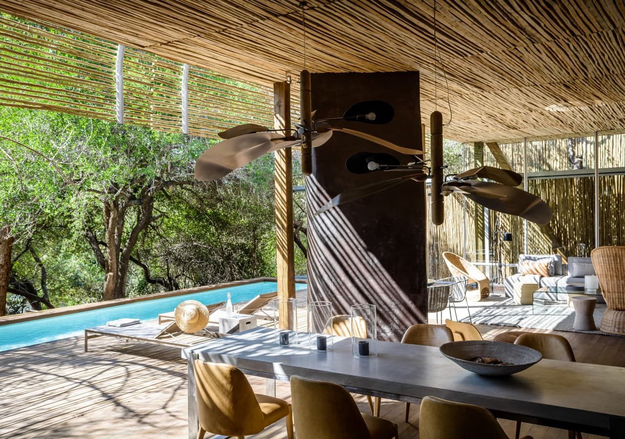 Singita lebombo villa lounge area by the pool 1280