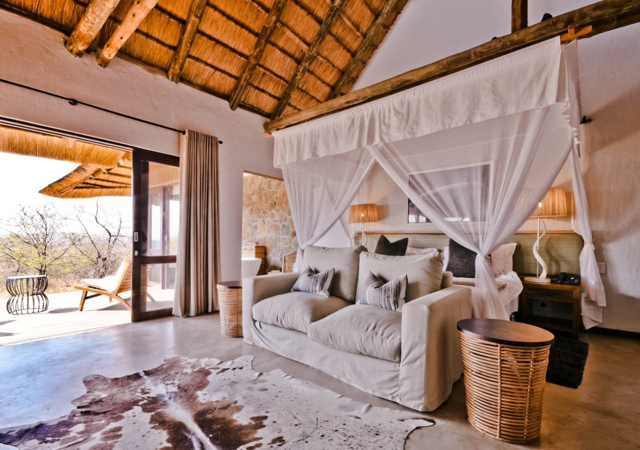 Nambiti hills private game lodge luxury suite interior 1280