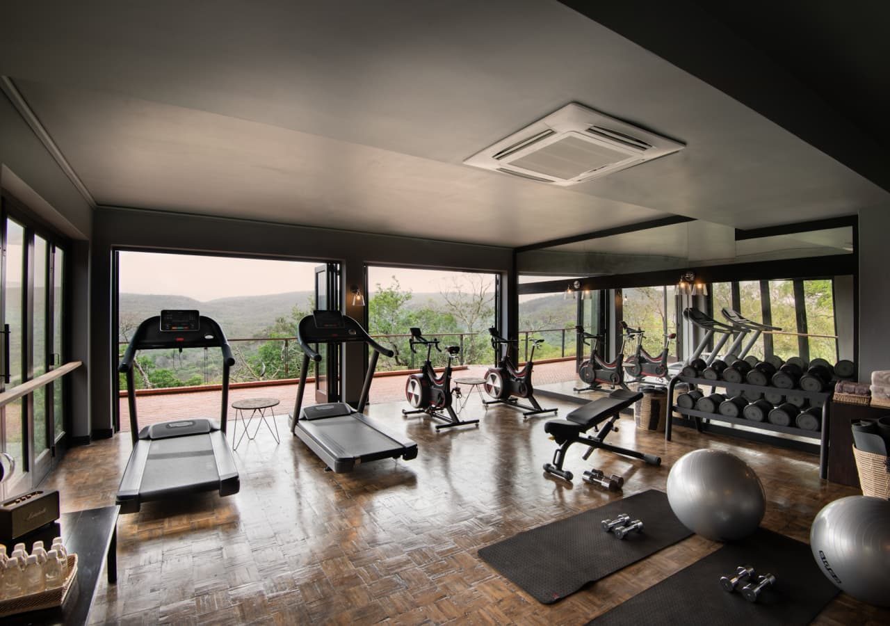 Phinda mountain lodge guest gymnasium 1280