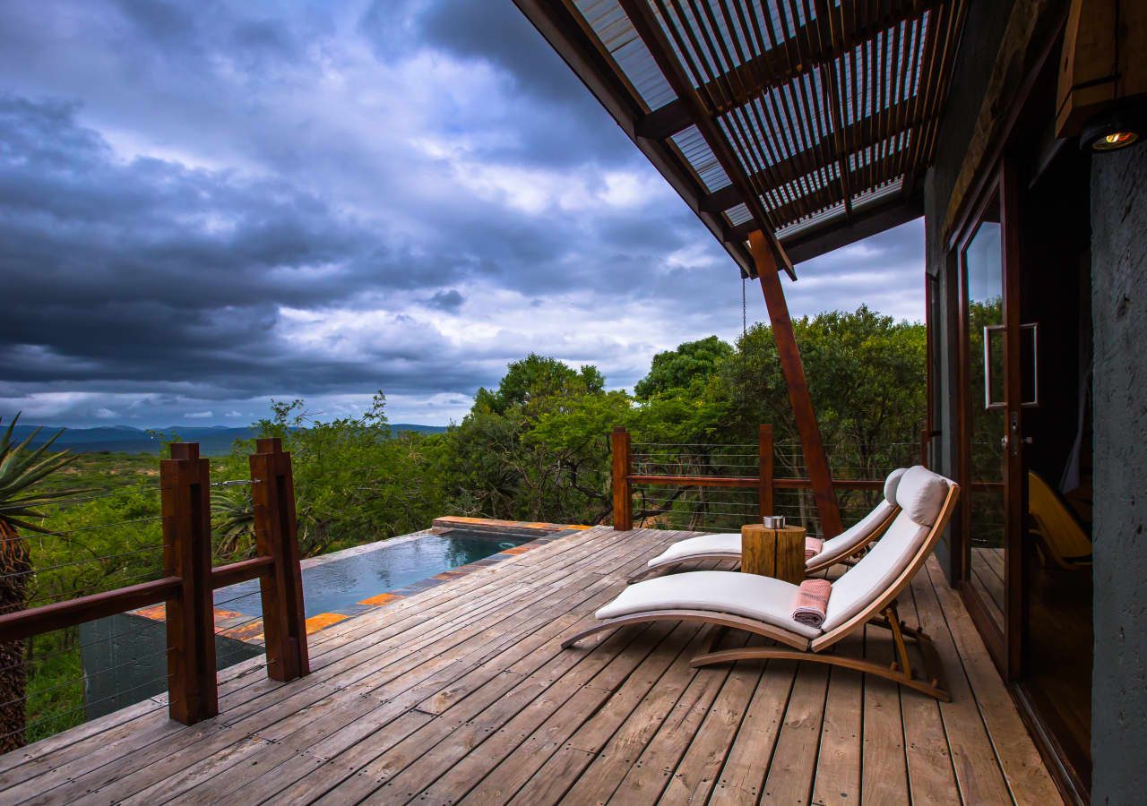 Rhino ridge safari lodge bush villa private pool and deck 1280