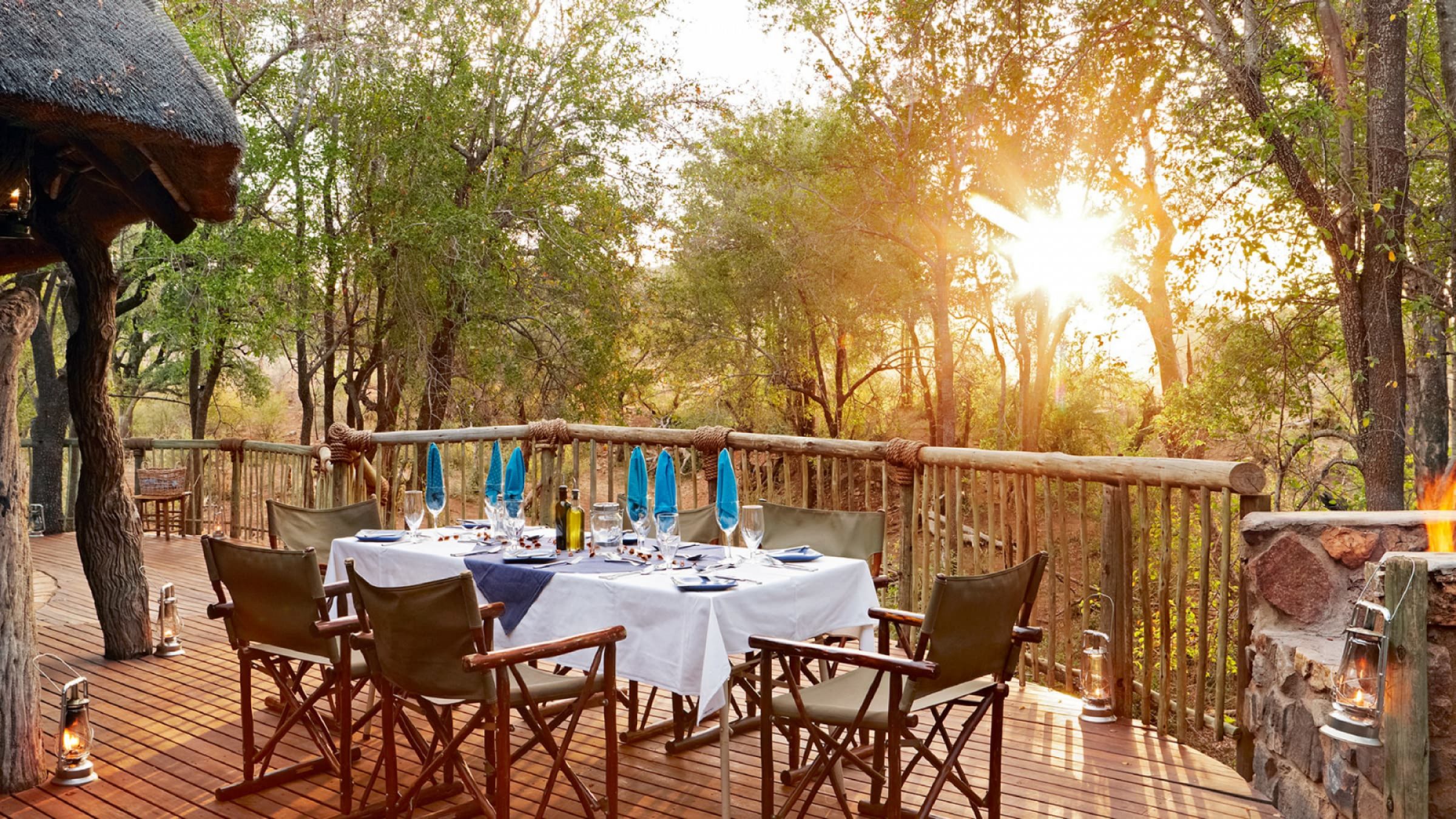 Jacis safari lodge nare suite dining on the verandah 2400