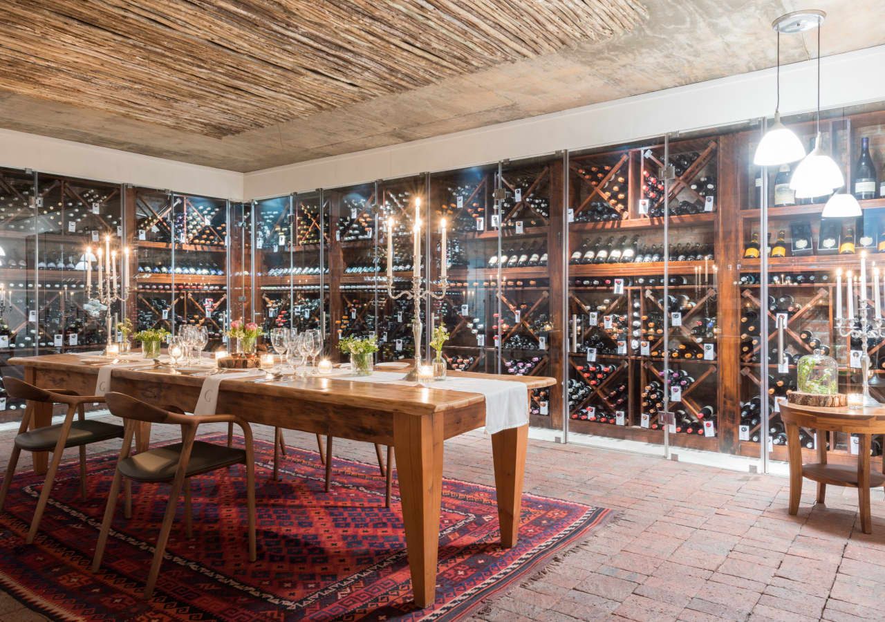 Grootbos forest lodge wine cellar 1280