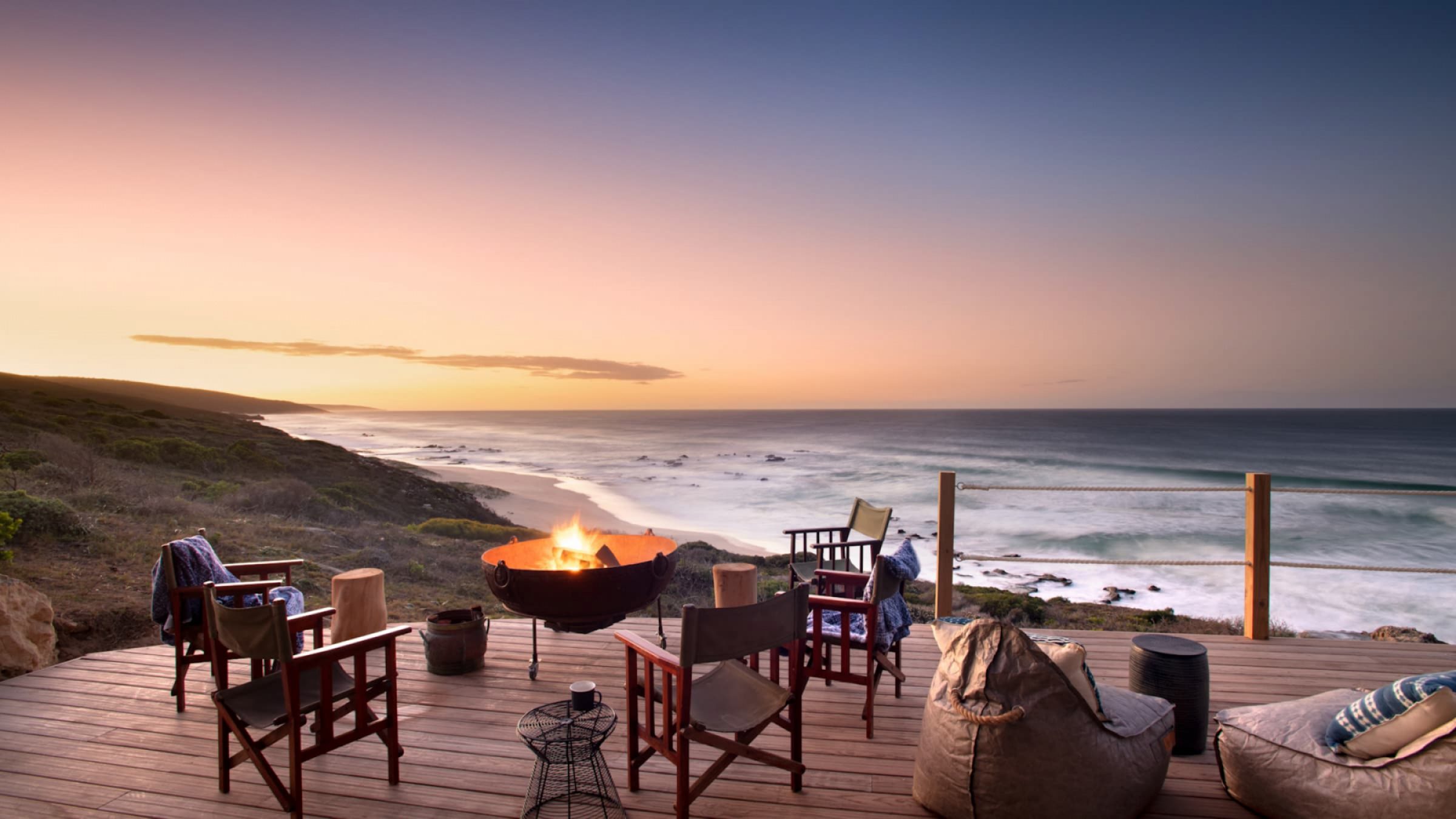 Lekkerwater beach lodge at de hoop beach lodge fire pit 2400