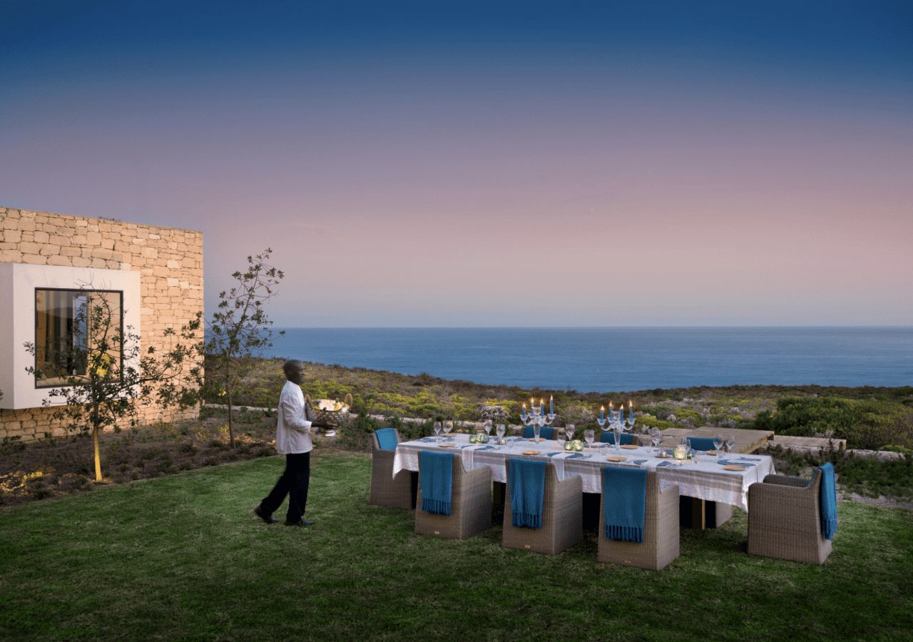 Morukuru ocean house outdoor dining with a view 1280