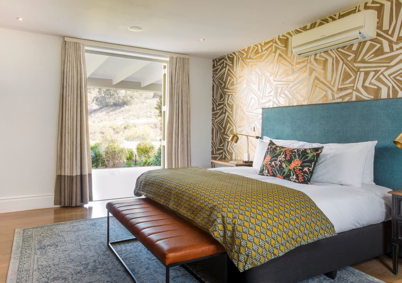 Boschendal mountain villa bedroom 1280