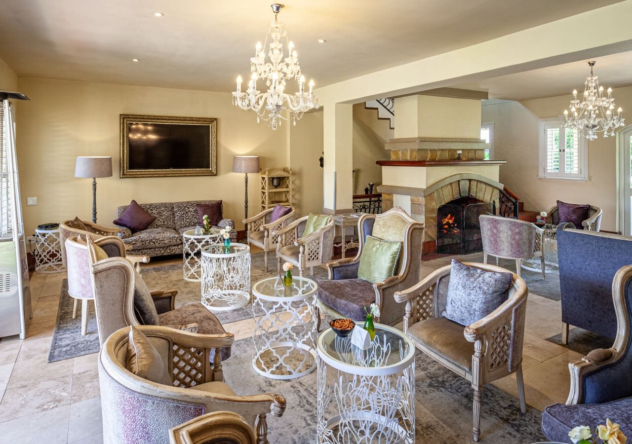 Franschhoek country house and villas main guest lounge 1280