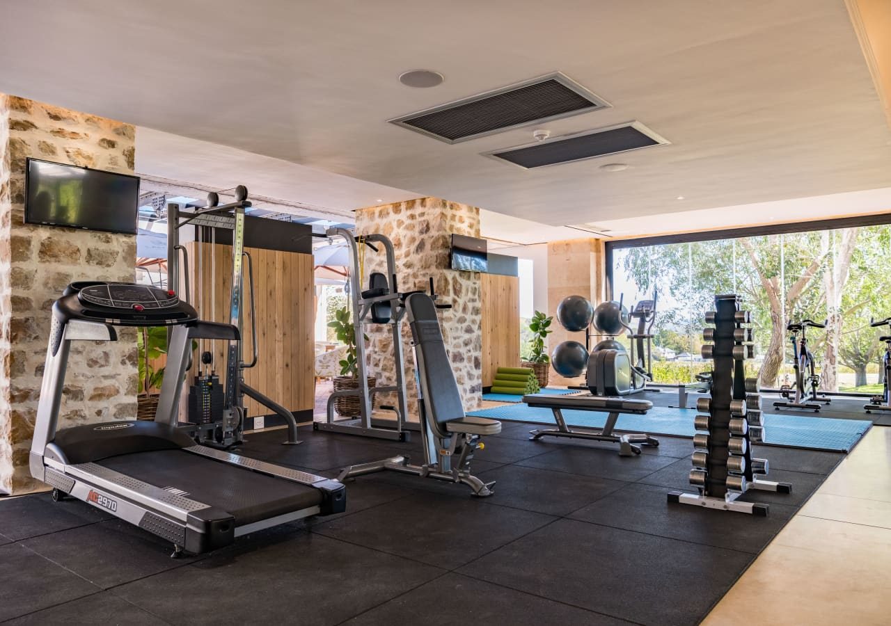 The lanzerac hotel and spa gym and wellness area 1280