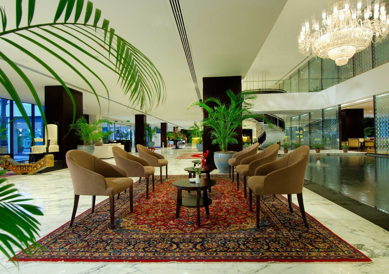 Hyatt regency dar es salaam the kilimanjaro reception and lobby area 1280