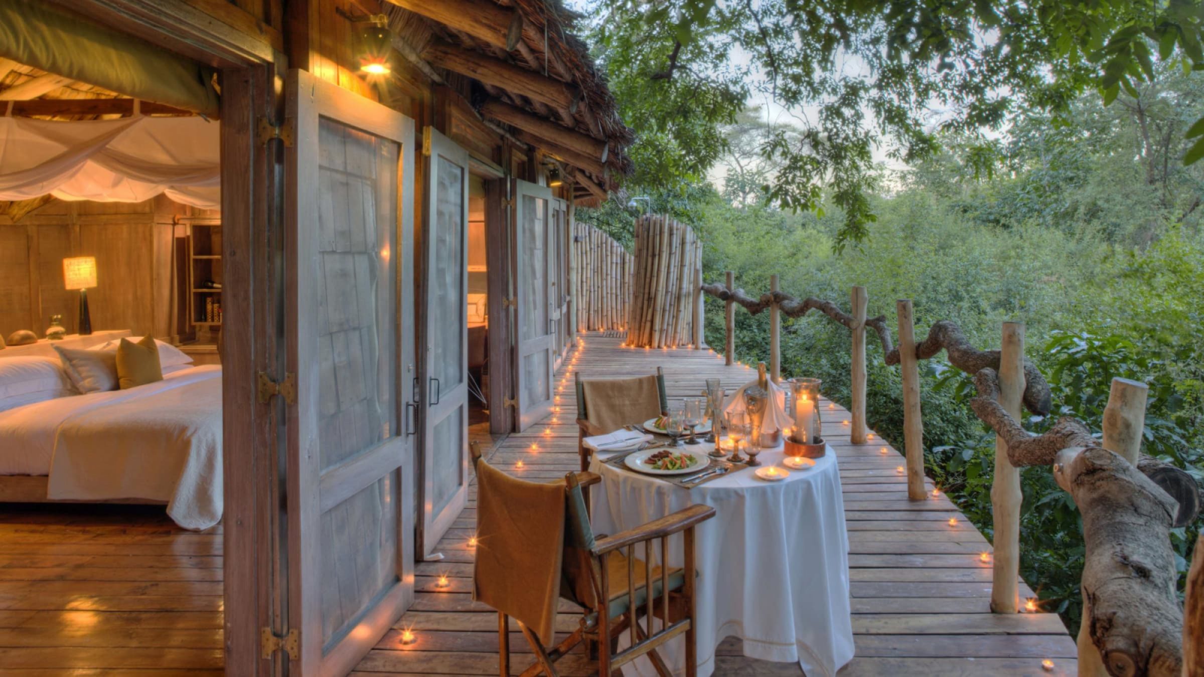 Lake manyara tree lodge treehouse suite private dinner experience 2400